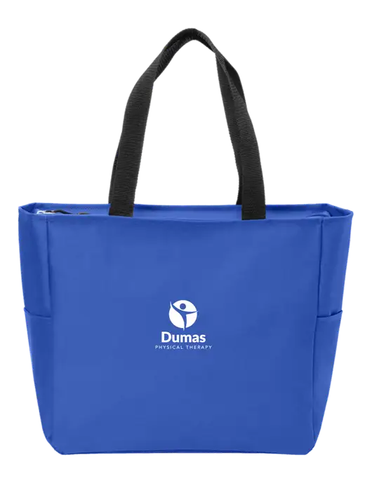 Everyday True Royal Zip Tote  w/Dumas Logo