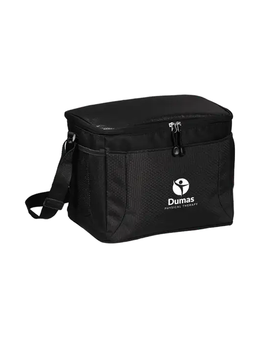 12 Can Black/Black Cube Cooler  w/Dumas Logo
