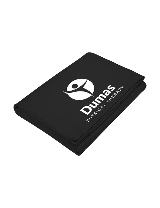 Core Black Fleece Sweatshirt Blanket w/Dumas Logo