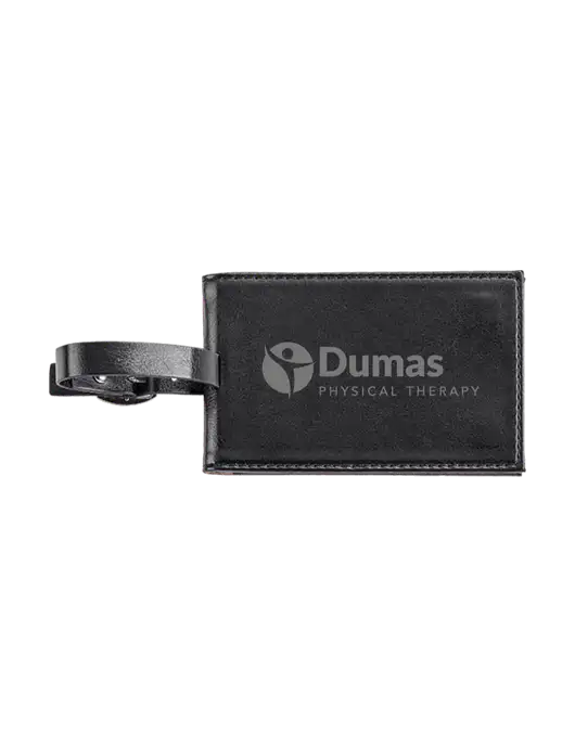 Fabrizio Black Executive Luggage Tag w/Dumas Logo
