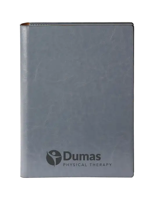 Fabrizio Grey 7 x 9.625 Padfolio & Notepad w/Dumas Logo
