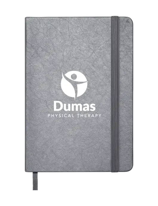 Granite Dark Grey Hardcover Journal, 5.62 X  8.37 w/Dumas Logo