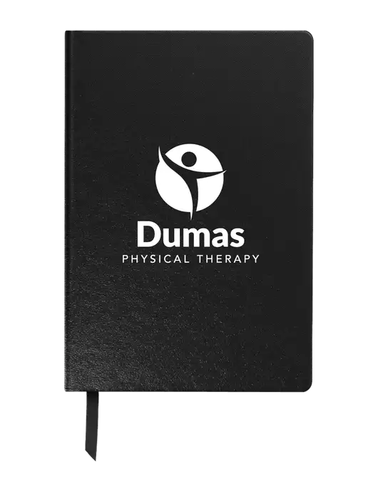 Achieve Black Hardcover Journal, 5.5 x 8.37 w/Dumas Logo