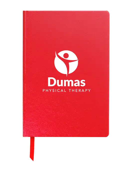 Achieve Red Hardcover Journal, 5.5 x 8.37 w/Dumas Logo