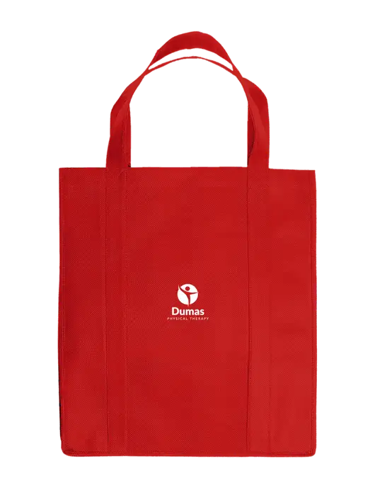 Eco Reusable Jumbo Red Shopping Bag w/Dumas Logo