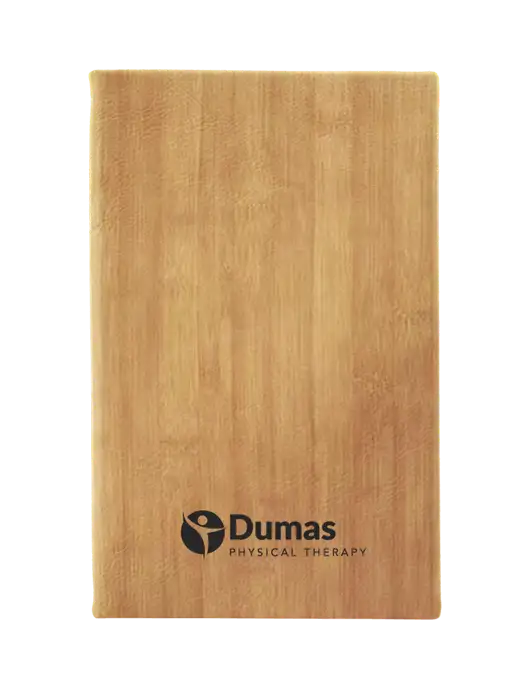 Bamboo Leatherette 5.25 x 8.25 Journal w/Dumas Logo