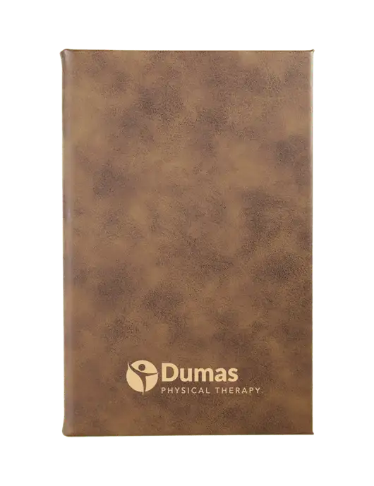 Rustic Leatherette 5.25 x 8.25 Journal w/Dumas Logo