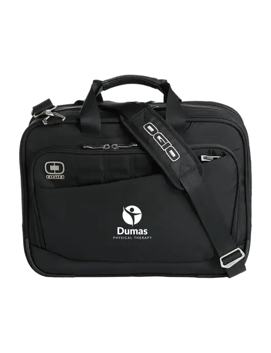 OGIO Black Element Laptop Messenger Bag w/Dumas Logo