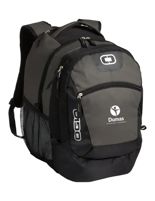 OGIO Grey Rogue Pack
 w/Dumas Logo