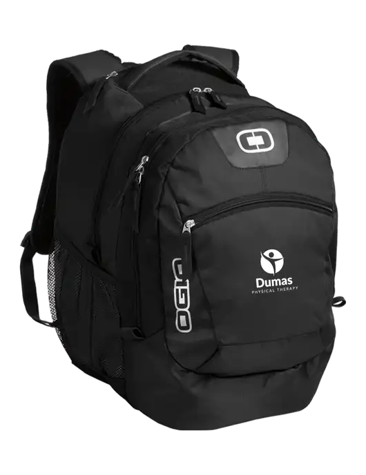 OGIO Black Rogue Pack
 w/Dumas Logo