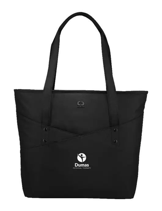 OGIO Black Downtown Tote 
 w/Dumas Logo