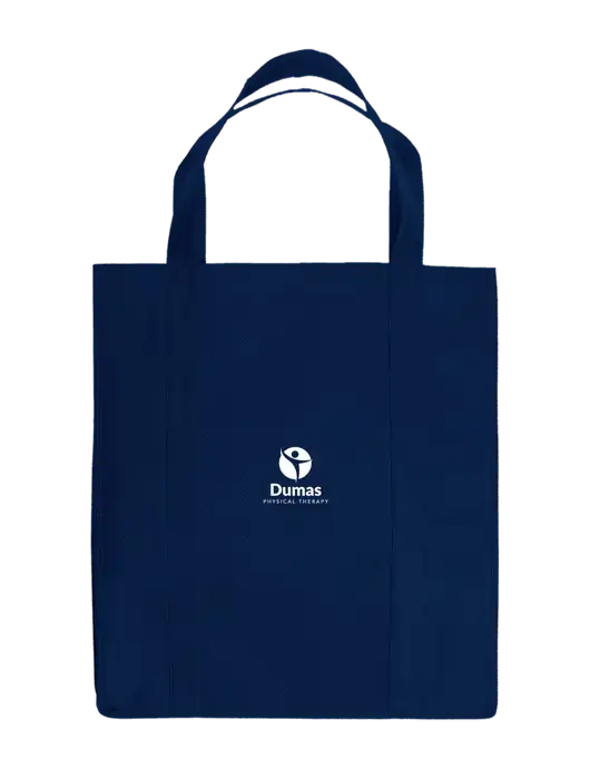 Eco Reusable Jumbo Navy Blue Shopping Bag w/Dumas Logo