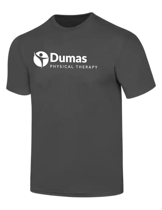 Simply Soft Charcoal 4.5oz  Poly/Combed Ring Spun Cotton T-Shirt w/Dumas Logo