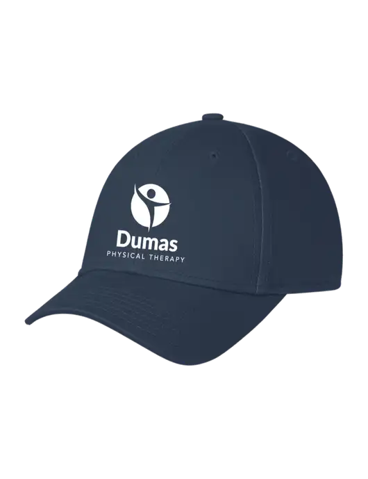 Navy Structured Cap Hook & Loop w/Dumas Logo