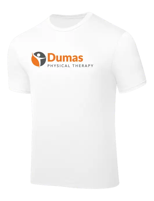 White PosiCharge Competitor Tee w/Dumas Logo