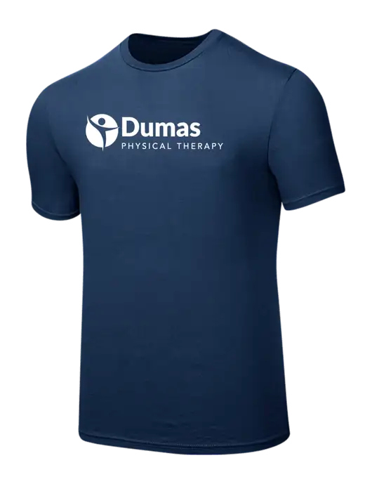 Seriously Soft Deep Slate Blue T-Shirt w/Dumas Logo