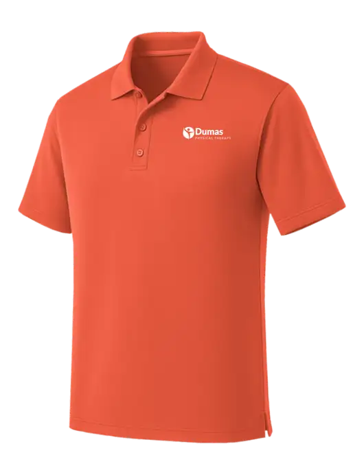 Coral Dry Zone UV Micro Mesh Polo w/Dumas Logo
