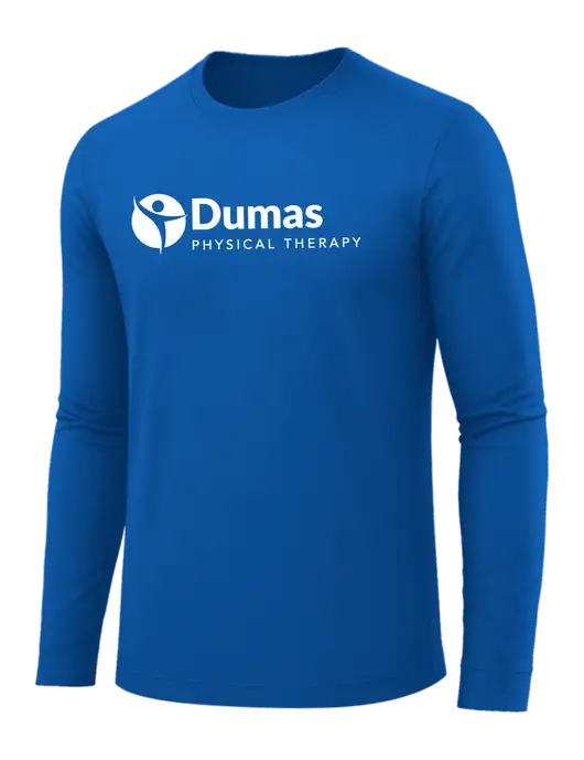 Long Sleeve Royal Blue PosiCharge Competitor Tee w/Dumas Logo