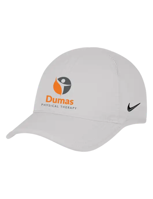 Nike White Featherlight Cap w/Dumas Logo