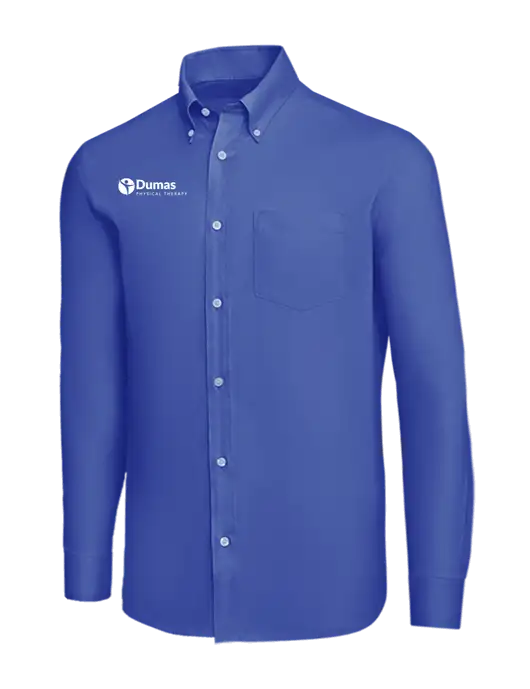 Brooks Brothers Dark Royal Wrinkle-Free Stretch Nailhead Shirt w/Dumas Logo