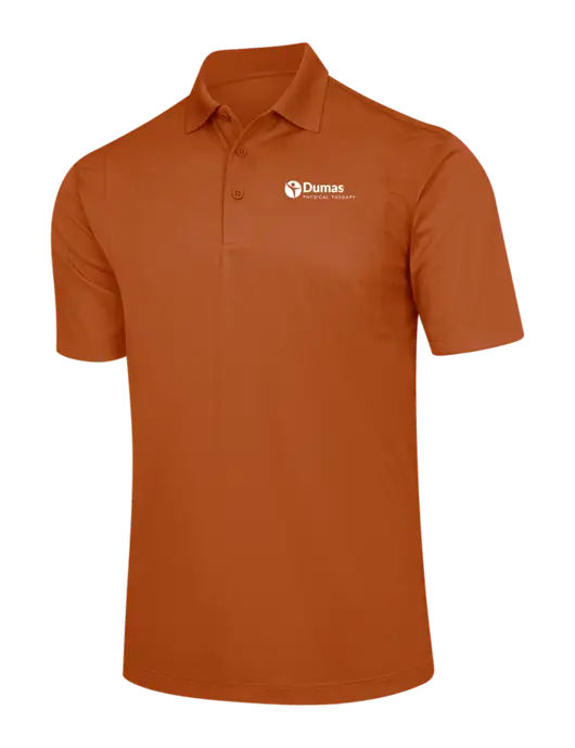 Burnt Orange Micropique Sport-Wick Polo w/Dumas Logo