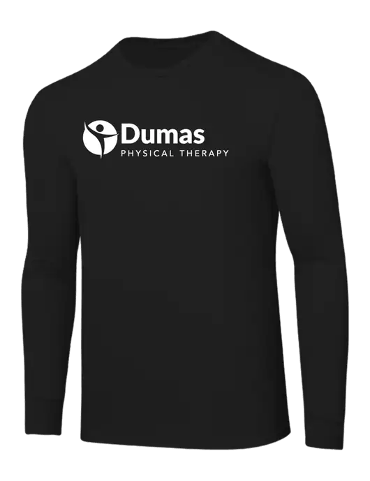 Core Blend Black Long Sleeve Tee w/Dumas Logo