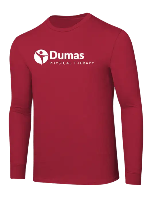 Core Blend Red Long Sleeve Tee w/Dumas Logo