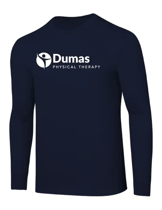 Core Blend Navy Long Sleeve Tee w/Dumas Logo