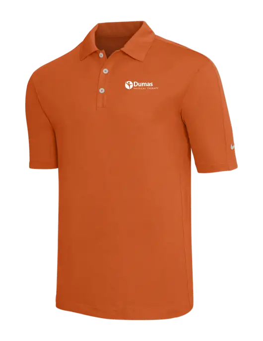 Nike Orange Tech Sport Dri-FIT Polo w/Dumas Logo