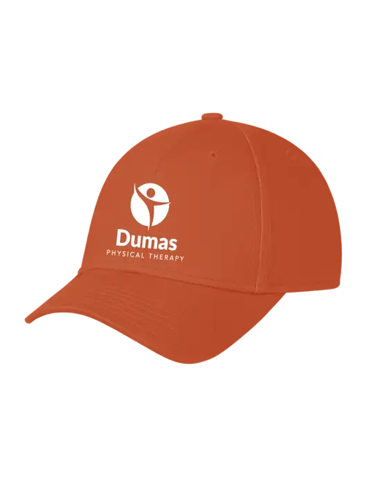 Burnt Orange Structured Cap Hook & Loop w/Dumas Logo
