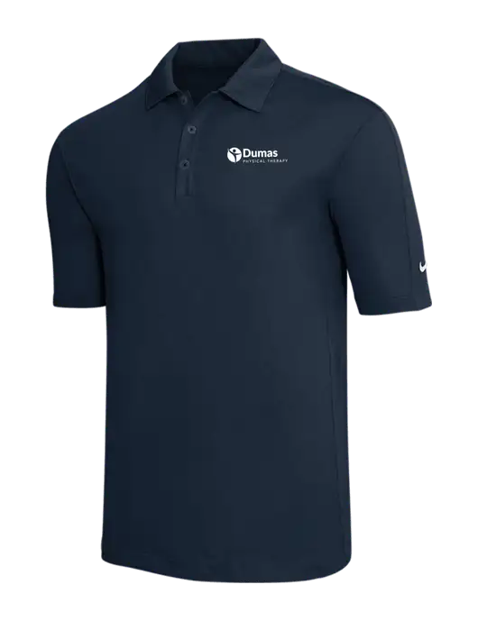 Nike Navy Tech Sport Dri-FIT Polo w/Dumas Logo