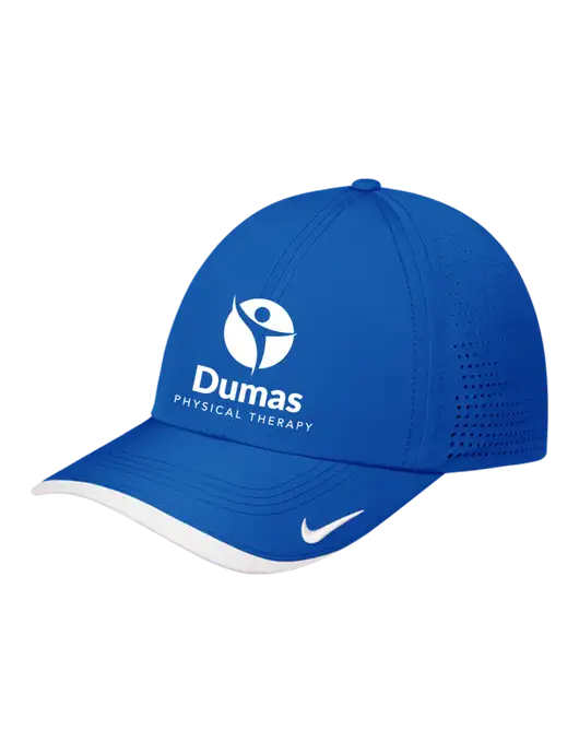 Nike Royal/White Dri-FIT Perforated Performance Cap w/Dumas Logo