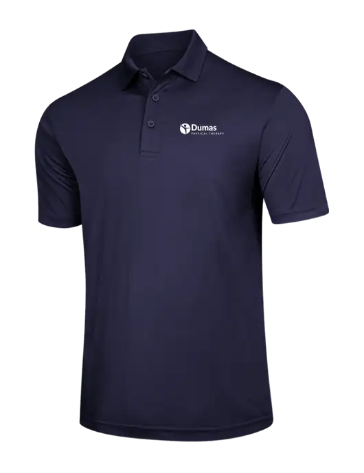 Navy PosiCharge Competitor Polo w/Dumas Logo