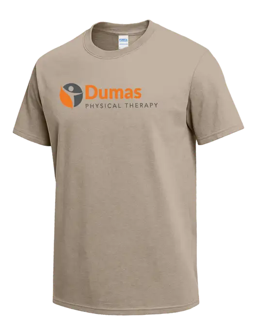 Tan Heavyweight 6.1 oz T-Shirt w/Dumas Logo