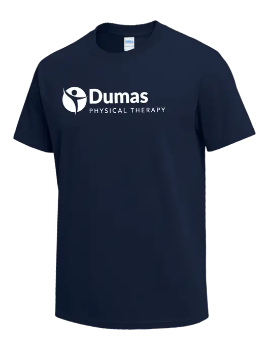 Navy Heavyweight 6.1 oz T-Shirt w/Dumas Logo