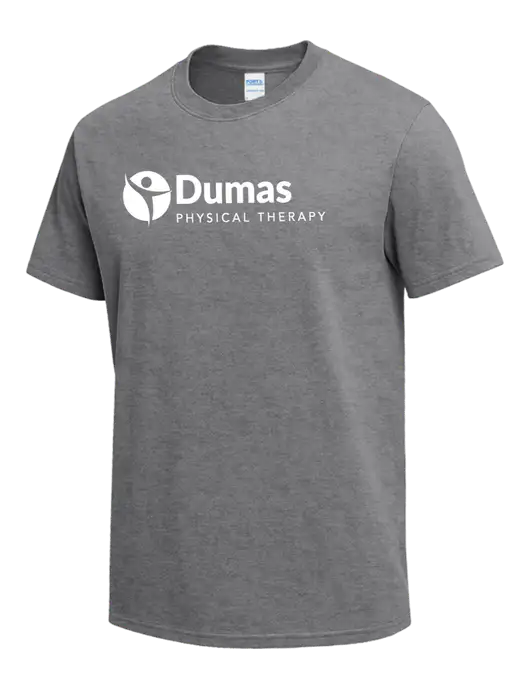 Medium Grey Heather Heavyweight 6.1 oz T-Shirt w/Dumas Logo