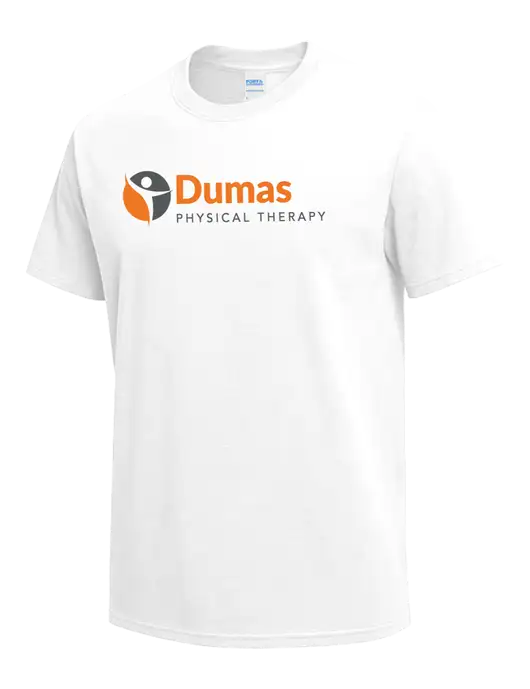 White Heavyweight 6.1 oz T-Shirt w/Dumas Logo