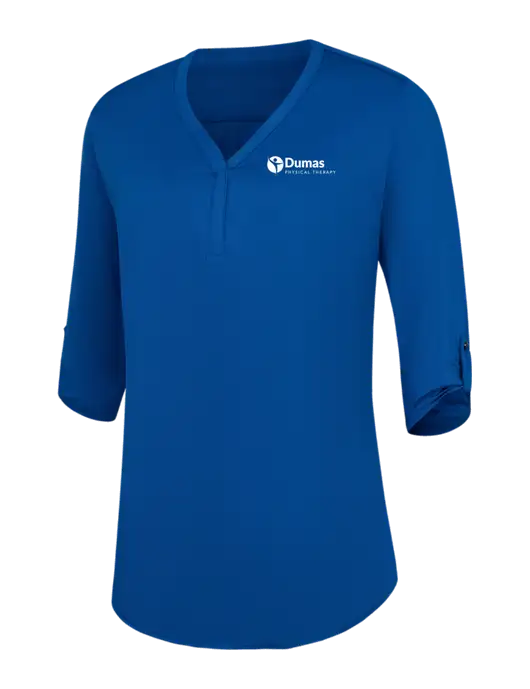 Womens Royal City Stretch 3/4-Sleeve Tunic w/Dumas Logo