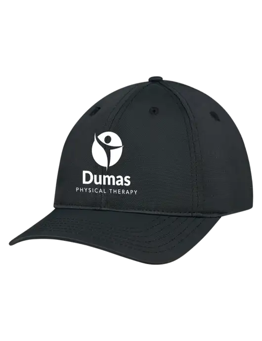 Black Nylon Twill Performance Cap w/Dumas Logo