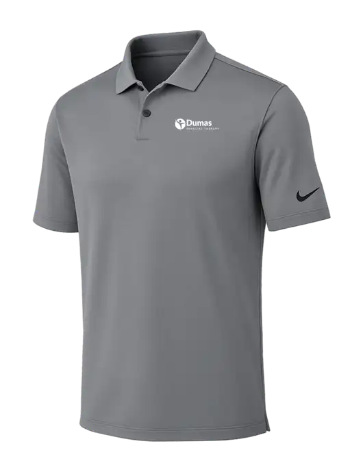 Nike Medium Grey Dri-FIT Vapor Polo w/Dumas Logo