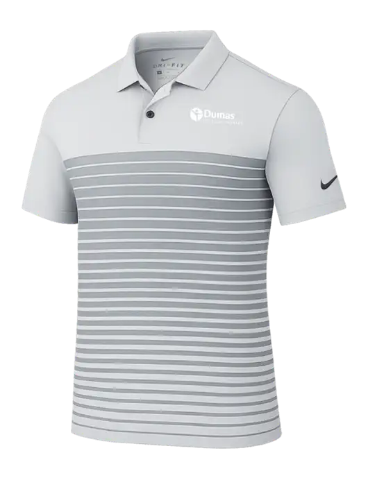 Nike Light Grey Dri-FIT Vapor Block Polo w/Dumas Logo