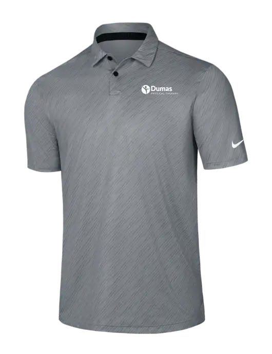 Nike Medium Grey Vapor Dash Polo w/Dumas Logo