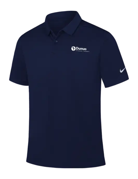 Nike Navy Dry Essential Solid Polo w/Dumas Logo