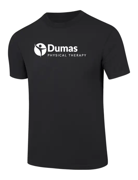 Comfort Colors 6.1 oz Black Heavyweight Ring Spun T-Shirt w/Dumas Logo