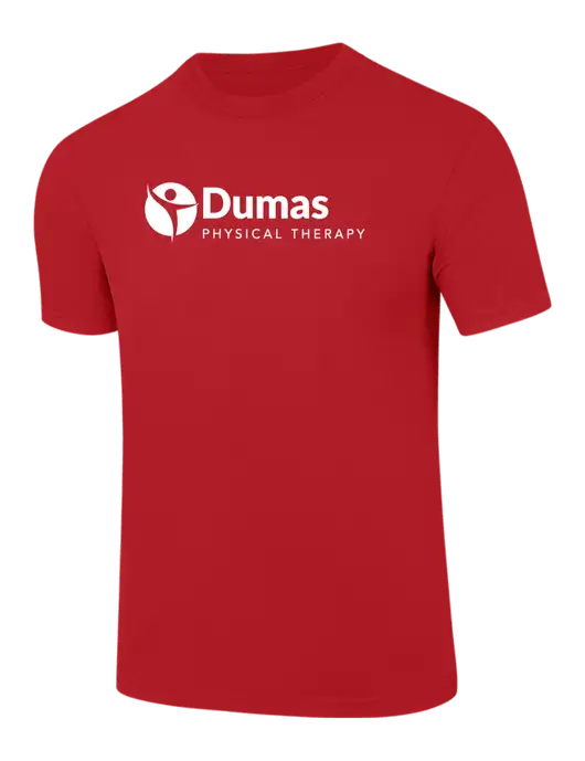 Comfort Colors 6.1 oz Red Heavyweight Ring Spun T-Shirt w/Dumas Logo