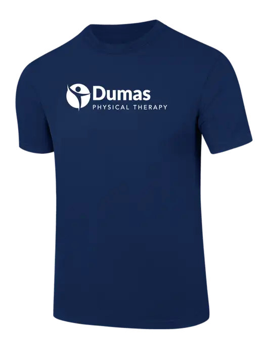 Comfort Colors 6.1 oz Dark Navy Heavyweight Ring Spun T-Shirt w/Dumas Logo