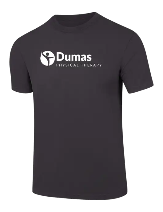 Comfort Colors 6.1 oz Dark Grey Heavyweight Ring Spun T-Shirt w/Dumas Logo