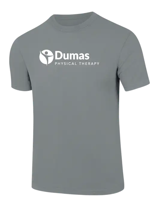 Comfort Colors 6.1 oz Medium Grey Heavyweight Ring Spun T-Shirt w/Dumas Logo