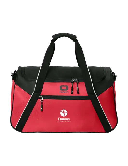 OGIO Red/Black Inception Duffel w/Dumas Logo