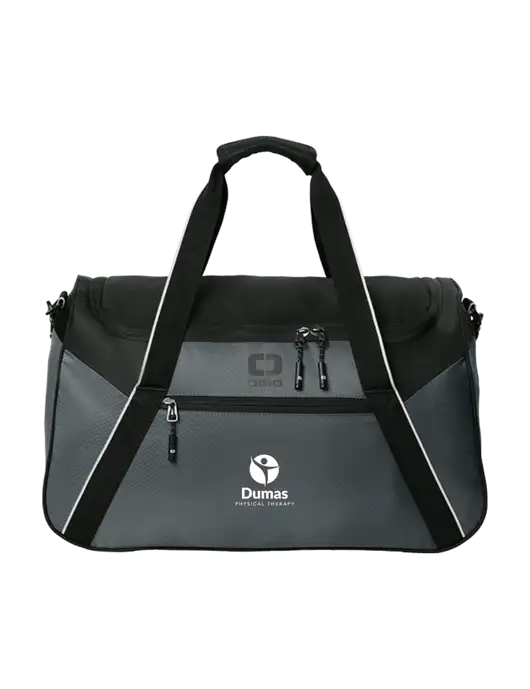 OGIO Dark Medium Grey/Black Inception Duffel w/Dumas Logo